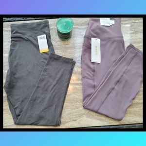 2 NEW Pair Sz L RBX Everlast High Waist Leggings